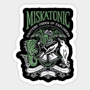 Miskatonic esoteric Order of Explorers Sticker